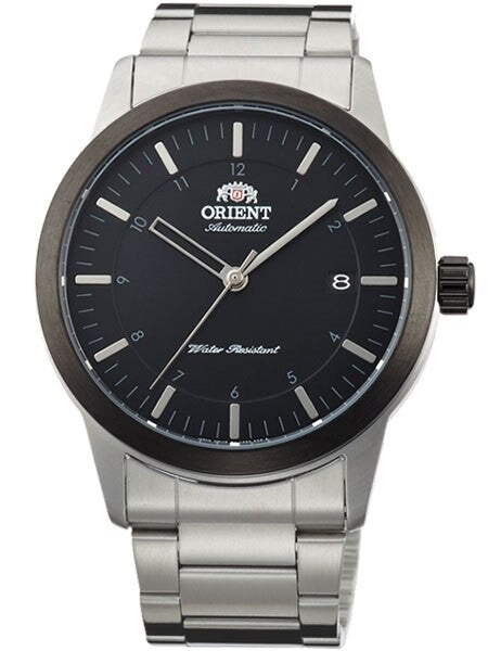 Orient 40.5mm Sentinel Automatic + Hand Wind Watch with Black Dial #AC05001B