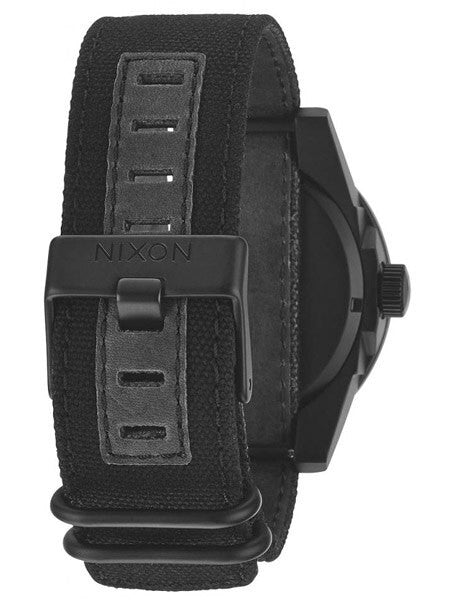 Nixon Corporal Quartz Watch with Black PVD Case and Orange Tinted Crystal #A243-1354