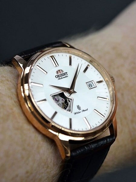Orient Eminence Automatic Dress Watch with Open Heart, Sapphire Crystal #DW08002W
