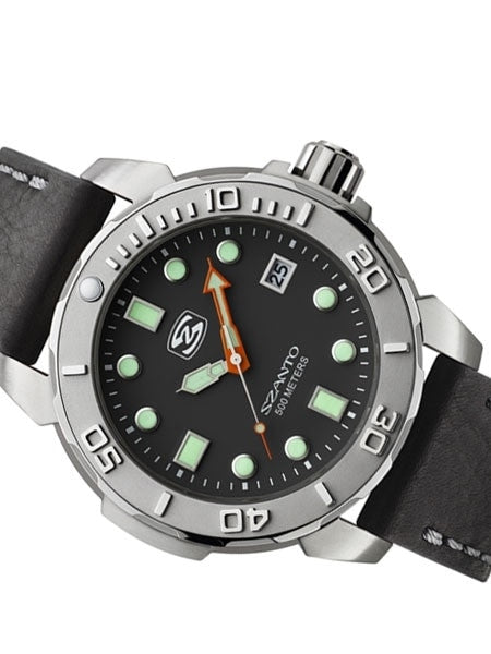 Szanto 47mm Stainless Steel, 500 Meter Quartz Dive Watch #5101