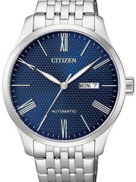 Citizen Automatic Blue Dial Watch with Stainless Steel Bracelet #NH8350-59L