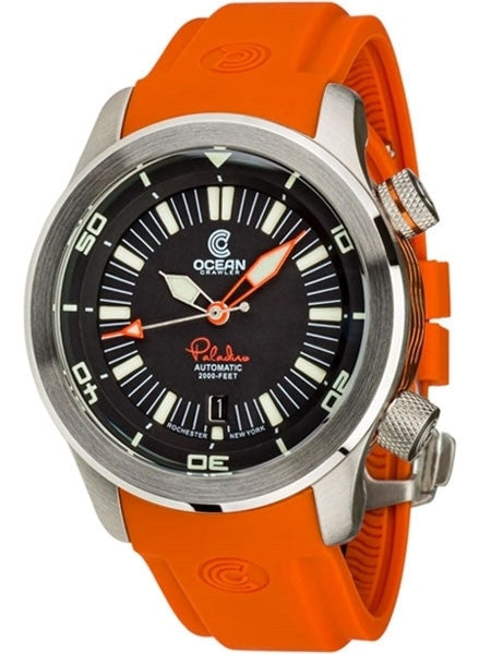 Ocean Crawler 600-Meter Paladino WaveMaker Swiss Automatic Dive Watch with Inner Rotating Bezel #1331