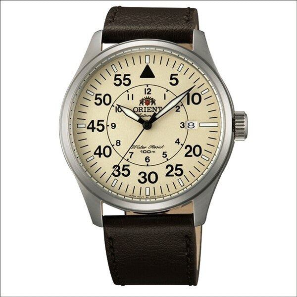 Scratch and Dent - Orient 21-Jewel Automatic Aviator Flight Watch with Brown Leather Strap #ER2A005Y 3