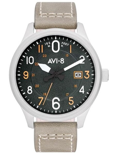 AVI-8 Hawker Hurricane Aviator Watch with Altimeter Style Dial #AV-4053-0G