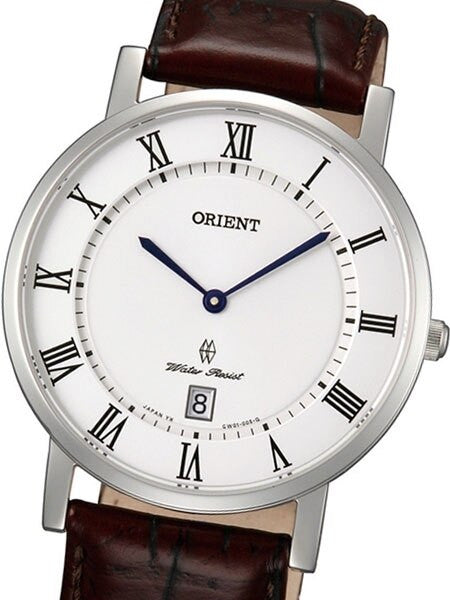 Orient Class Quartz Dress Watch with Sapphire Crystal and Elegant White Dial  #GW0100HW