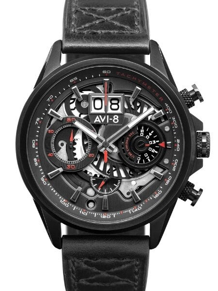 AVI-8 Hawker Harrier II Big Date Aviator Chronograph Watch #AV-4065-05