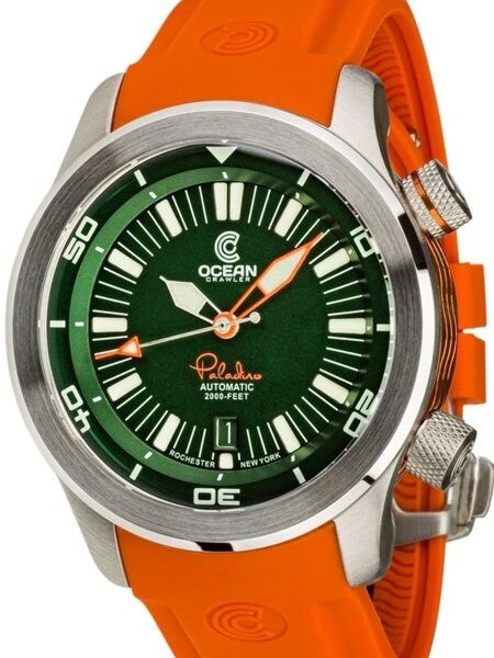 Ocean Crawler 600-Meter Paladino WaveMaker Swiss Automatic Dive Watch with Inner Rotating Bezel #1333
