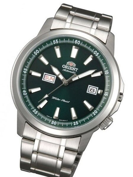 Orient 42mm Stingray Day and Date Automatic Watch with Green Dial #EM7K005F
