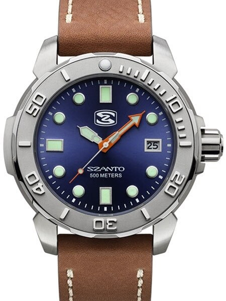 Szanto 47mm Stainless Steel, 500 Meter Quartz Dive Watch #5103