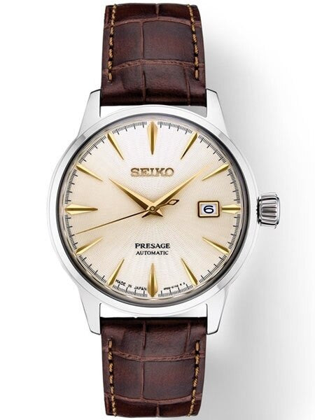 Seiko Presage Automatic Dress Watch with Champagne dial, 40.5mm Case #SRPC99