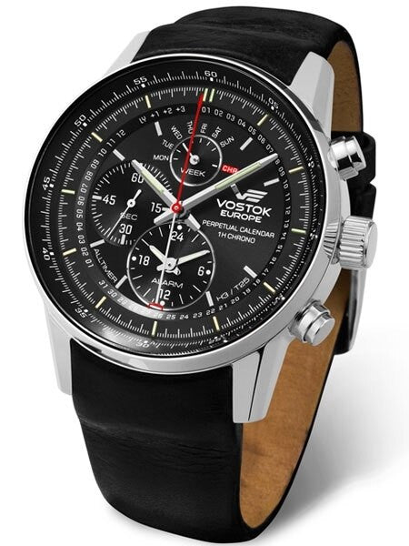 Vostok-Europe Gaz-Limo All-Timer Quartz Chronograph with Perpetual Calendar, Alarm #565A287