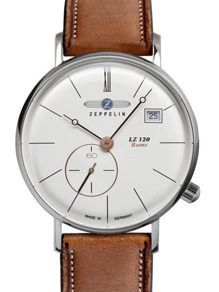 Graf Zeppelin 36mm LZ120 Rome Series Swiss Quartz Dress Watch #7139-4