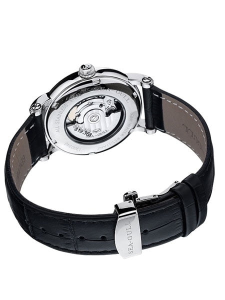 Sea-Gull 39mm Classic Automatic Dress Watch with Sapphire Crystal #819.368