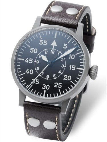 Scratch and Dent - Laco Paderborn Type B Dial Swiss Automatic Pilot Watch with Sapphire Crystal #861749