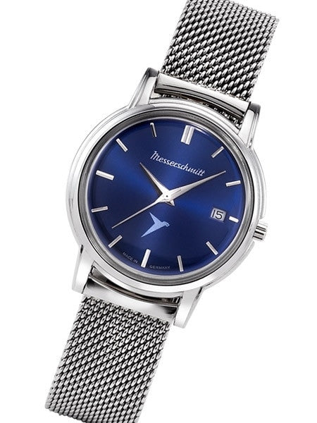 Scratch and Dent - Messerschmitt Radiant Blue Dial Special Edition Quartz Dress Watch #KR200-BMil