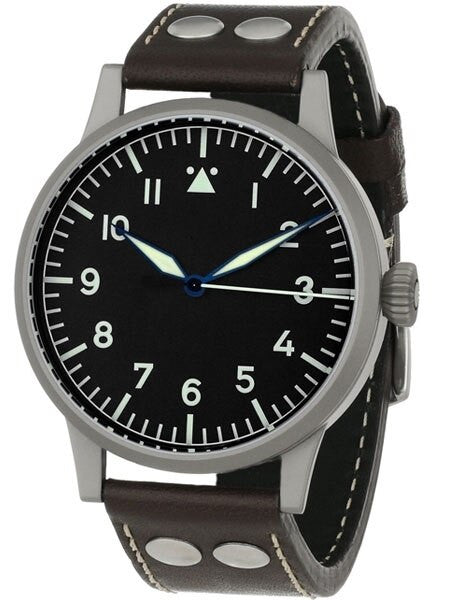 Laco Westerland 45MM Type A Dial Swiss Mechanical Pilot Watch with Sapphire Crystal #861750