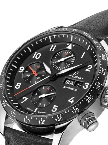 Laco Hockenheim Swiss Valjoux 7750 Automatic Chronograph with Sapphire Crystal #862089