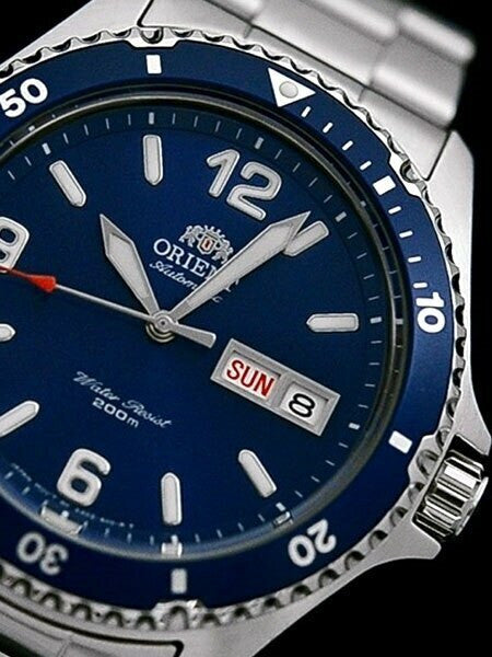 Scratch and Dent - Orient Blue Automatic Dive Watch with Bracelet #AA02002D