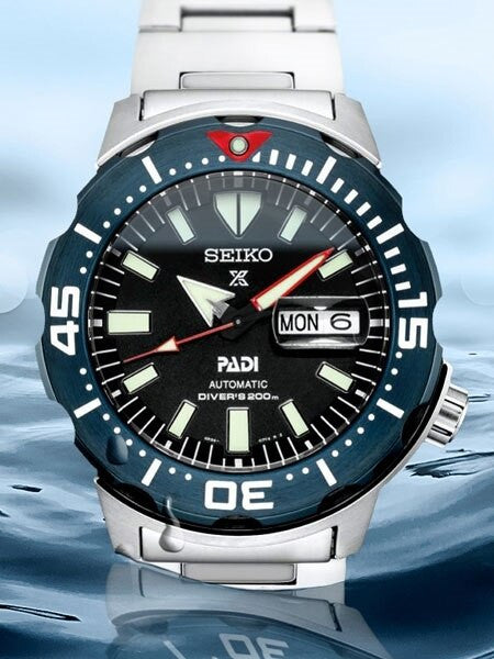 Seiko PADI Edition Monster Automatic with new Case and Bezel Design #SRPE27