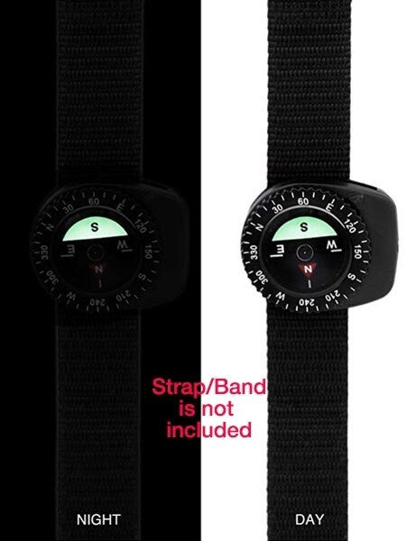 Marathon Survival Watch Band Clip-On Compass #CO194004