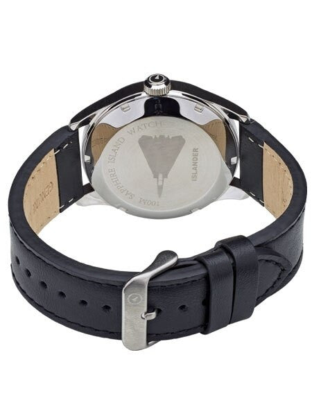 Islander Aviator Automatic Watch with Leather Strap and an Anti-Reflective Sapphire Crystal #ISL-45