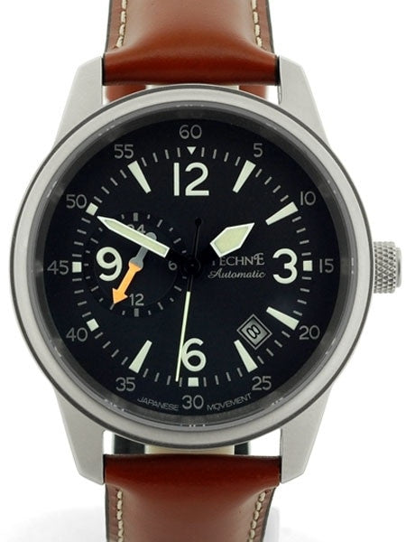 Techne Automatic 41mm Goshawk Aviator Watch with Anti-Reflective Sapphire Crystal  #411.053