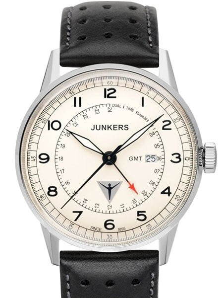 Junkers G38 Series, 42mm Quartz GMT Dual Time Watch #6946-5