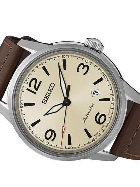 Seiko Presage Automatic Watch with 42mm Case and Creme Color Dial #SRPB03J1