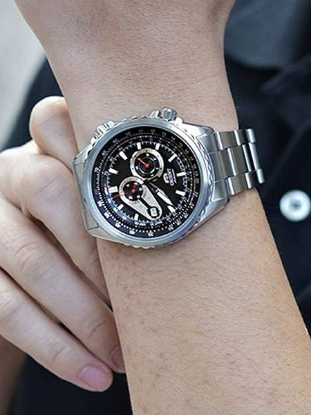 Orient Automatic Speedster Watch with Day and Date, 24-Hour Sub-Dial #ET0M001B