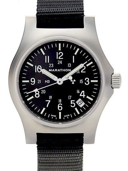Marathon High Torque Quartz Military General Purpose SS Watch with Tritium Illumination #WW194015SS-NGM