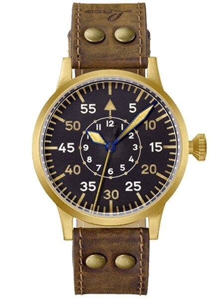 Laco Friedrichshafen Type B Dial Swiss Automatic Pilot Watch with Bronze Case #862086