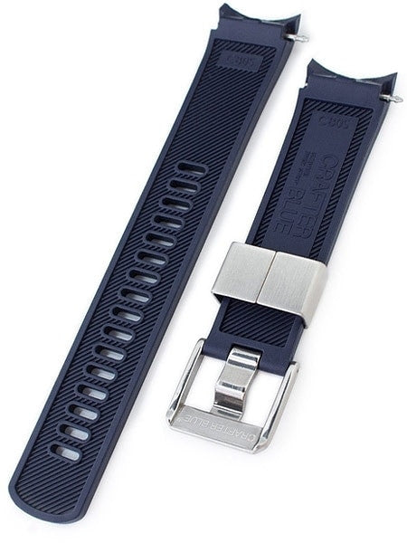 Crafter Blue 22mm NBR Rubber Watch Strap for SEIKO SKX007-009-011 Curved End #CB05B-22A20BZZ