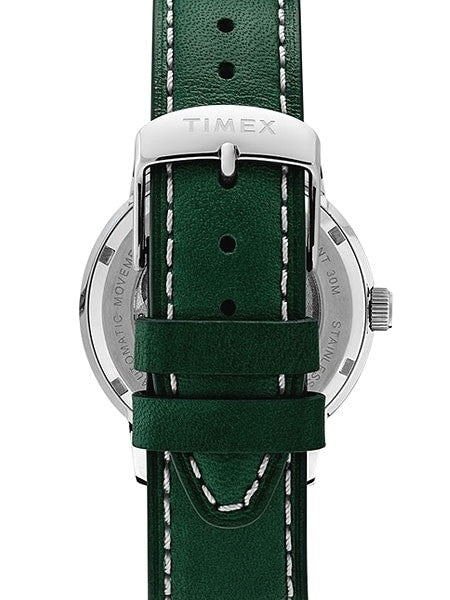 Timex 40mm Marlin 21-Jewel Automatic Watch with Stainless Steel Case and Green Dial #TW2U11900ZV