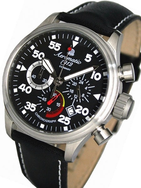 Aeromatic 1912 Military Aviator Observer Chronograph with 24-hour Sub-Dial #A1229