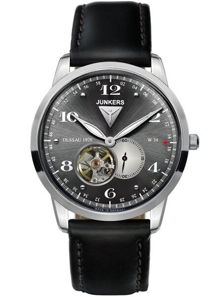 Junkers Dessau 1926 Flatline Automatic, Open-Heart Dress Watch #6360-2