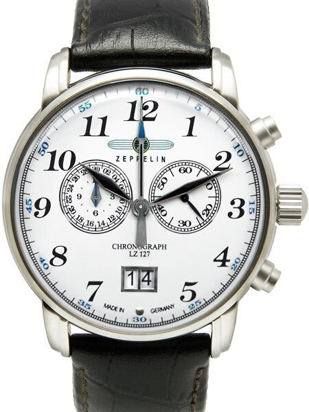 Graf Zeppelin Chronograph Big Date Watch with 12-hr Totalizer #7686-1