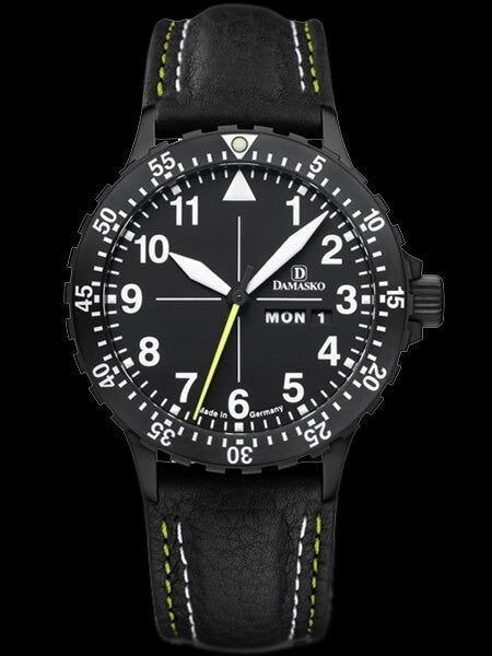 Damasko Swiss ETA Automatic with a 60-minute Bezel and Black Ion Stainless Steel Case #DA46BK