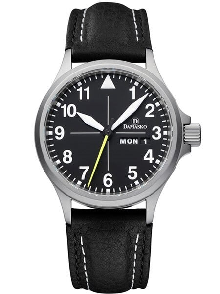 Damasko Swiss ETA Automatic with a 40mm Bead-Blasted Case,  Black Dial #DA36