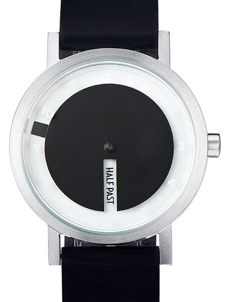 Projects 40mm Silver Till Quartz Watch with Black Silicone Strap #7215SL