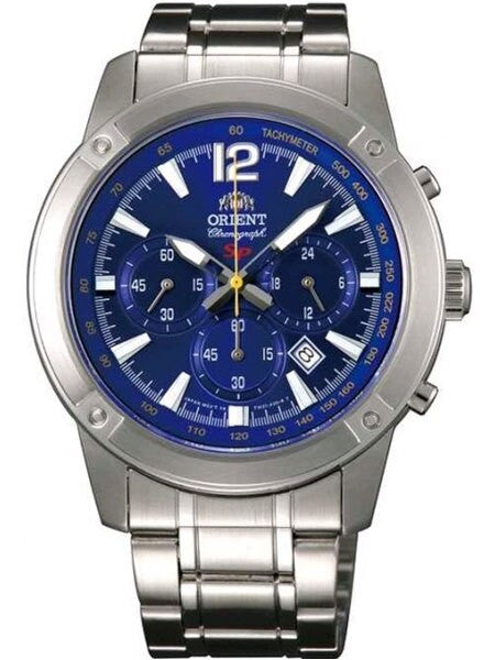 Orient Quartz Chronograph with 60-Minute Stopwatch and 24-Hr Sub-Dial #TW01004D