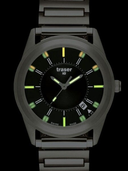 Traser Classic Translucent Dial, Quartz Watch with Elastic Steel Bracelet #102346