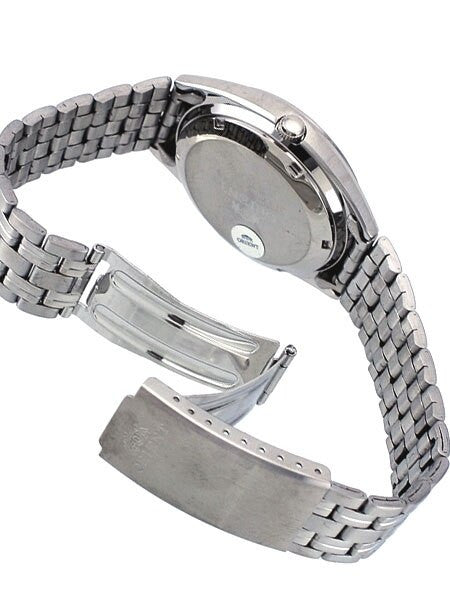 Orient Automatic Watch with Blue Dial, Day-Date and SS Bracelet #AB00009D