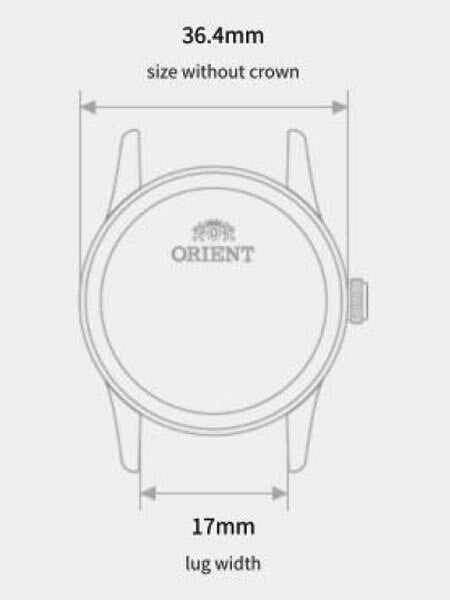 Orient 5S Automatic Dress Watch with 36.4mm Case, Perfect for Smaller Wrists #RA-AC0010S10A
