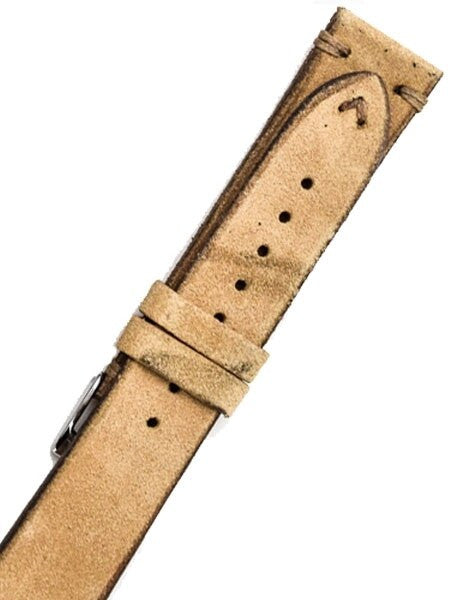 Toscana Tan Vintage Handmade Suede Leather Strap #MIL-VIN-AD10