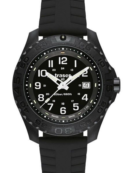 Traser Outdoor Pioneer Watch with Tritium Illumination and Rotating Black Bezel #102905