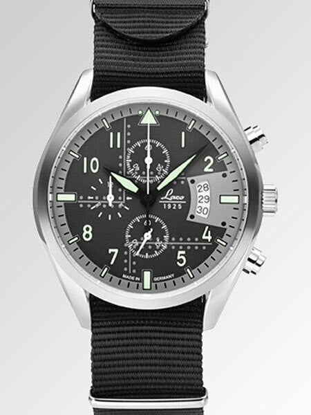 ここあ！　KROOLY-T　ジョグ　W31 Laco Detroit Pilot Chronograph with stopwatch and 12-hour