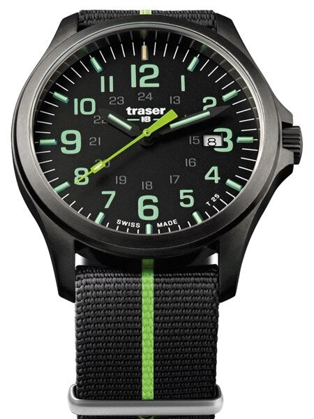 Traser Officer Pro Gun Metal PVD Case Watch with an Anti-Reflective Sapphire Crystal #107426
