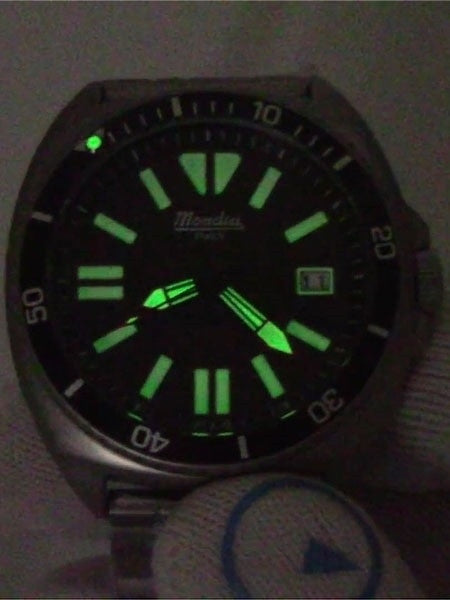 Mondia 200 Meter Automatic Dive Watch with Black Dial #MI788SS-BK-01BK-BM
