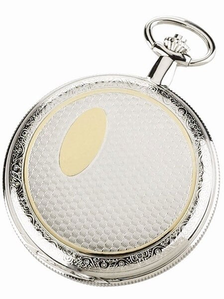 Charles-Hubert Mechanical Pocket Watch with Two Tone Front Cover #3860