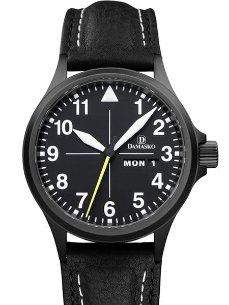 Damasko Swiss ETA Automatic with a 40mm Black PVD Case, Black Dial #DA36BK